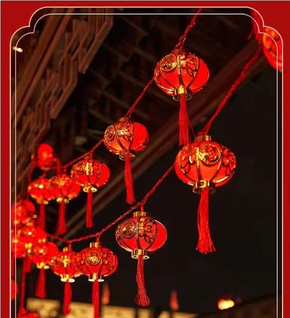 厂家直销搪胶吹塑带福灯笼灯串，家居摆件，小夜灯灯串灯具灯饰，节庆用品灯串灯具灯饰彩灯氛围灯灯具灯饰