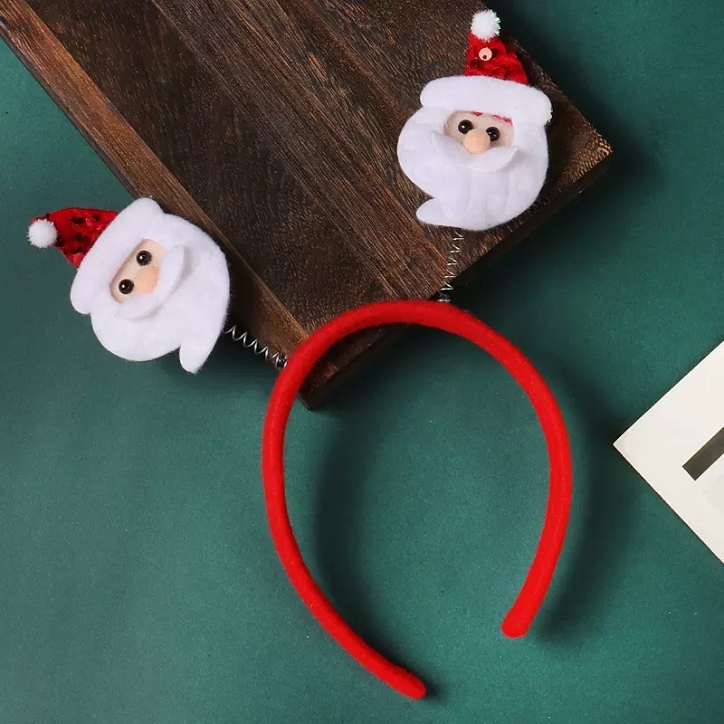 新款圣诞节发箍儿童成人雪人鹿角头饰节日装饰头卡发夹欢乐气氛详情图12