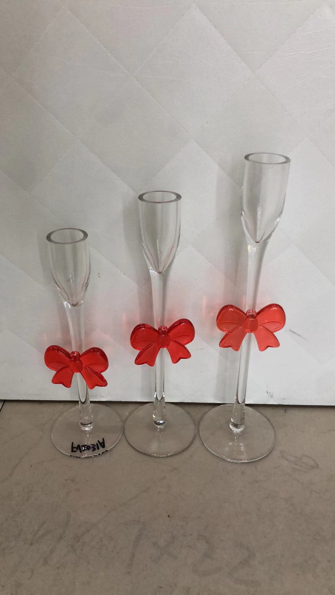 Glassware, glass cover, glass craft candlestick Item Picture