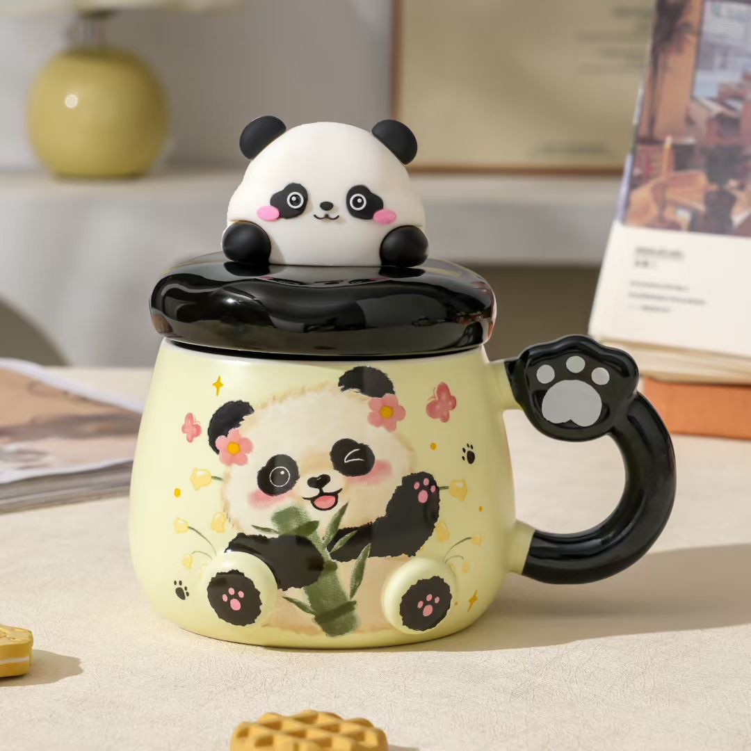 个性咖啡水杯保温创意礼品家用日常装饰陶瓷杯子详情图3