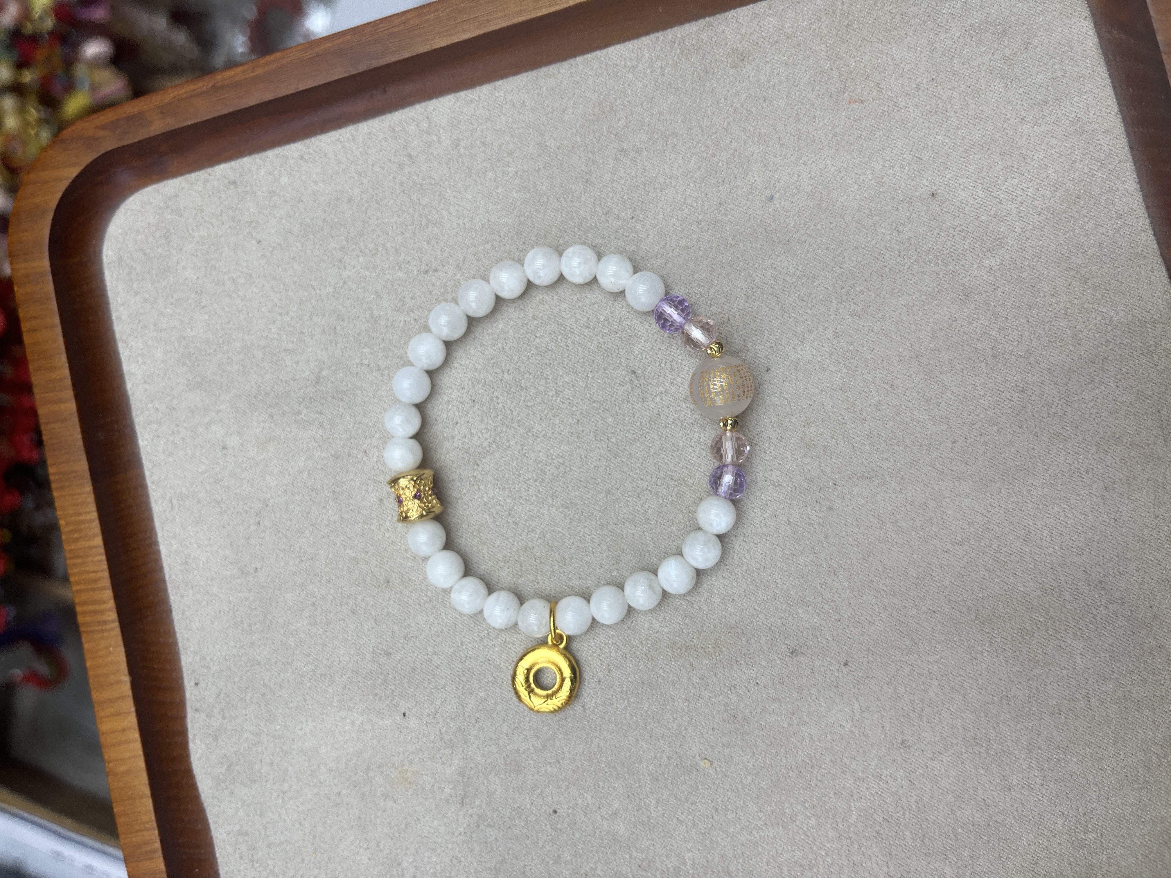 白月光手串，工艺品、礼品、水晶石手串