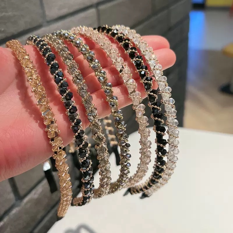 水晶发箍女士韩版拼接头饰时尚发夹百搭发饰品简约发饰配饰