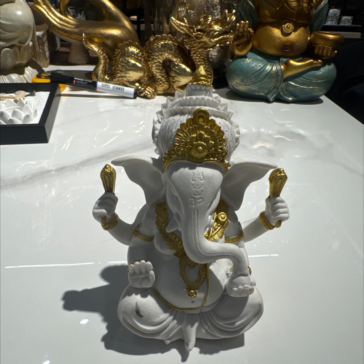 批发小商品东南亚像鼻佛财神像ganesha树脂工艺品家居装饰用品产品图