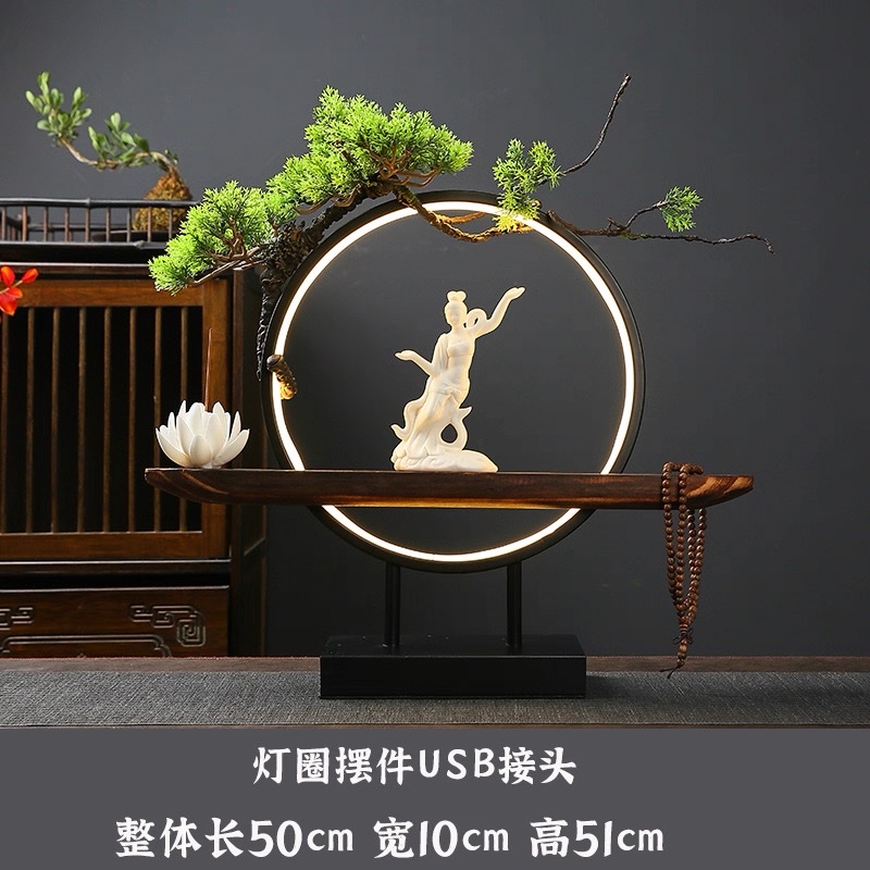 陶瓷摆件大号陶瓷花盆茶具套装创意装饰陶瓷花艺家居摆设工艺品