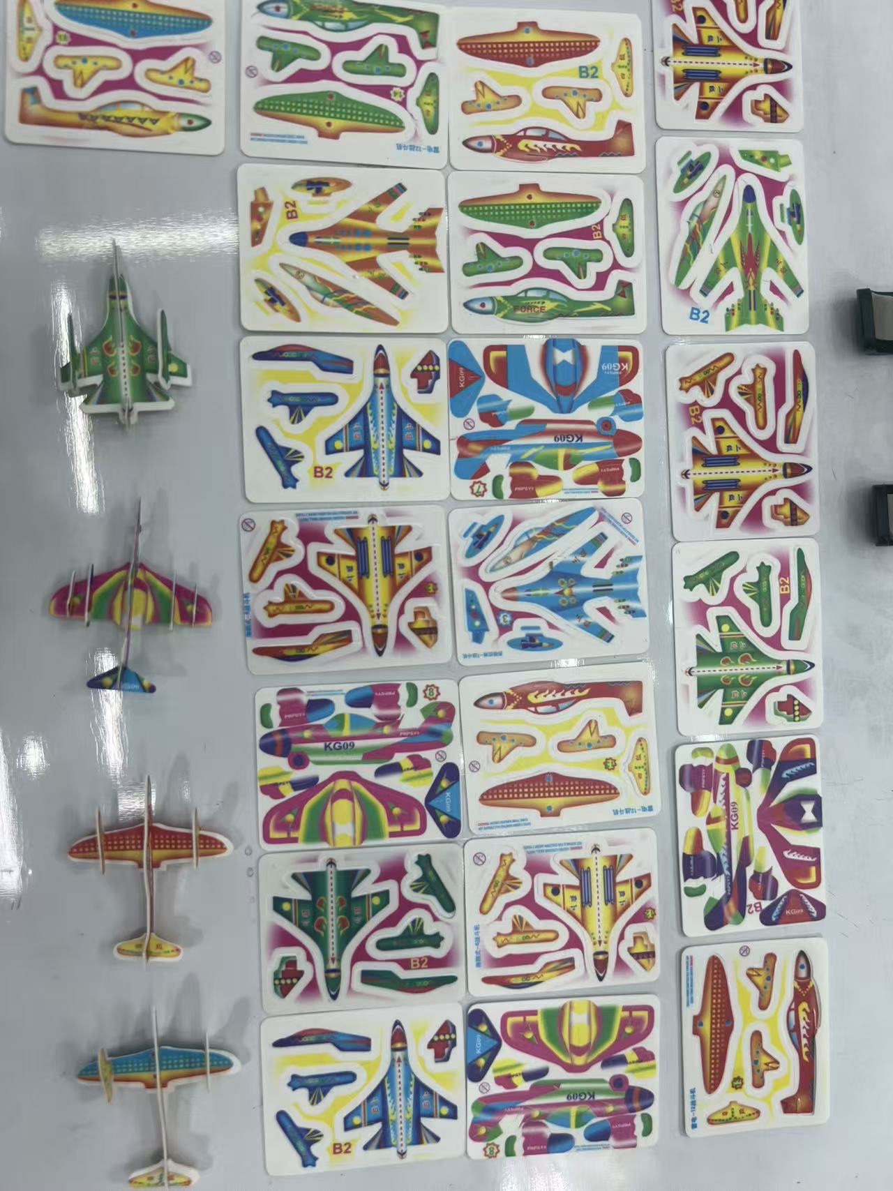 The children's cartoon 3D jigsaw puzzle toy, the educational assembly fun jigsaw puzzle, is suitable for children's educational games Specification image