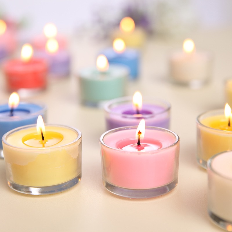 Aromatherapy candle party decoration, butter lamp, birthday candle, romantic atmosphere creation, aromatherapy candle set