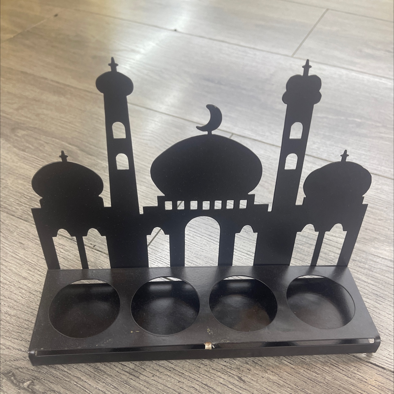 In-stock creative Moon Festival wooden star castle three-dimensional wooden sign home decoration items, Middle Eastern festival scene decorative handicrafts