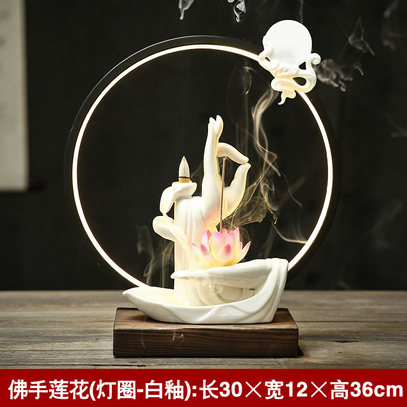 陶瓷摆件大号陶瓷花盆茶具套装创意家居装饰陶瓷花艺摆设工艺品