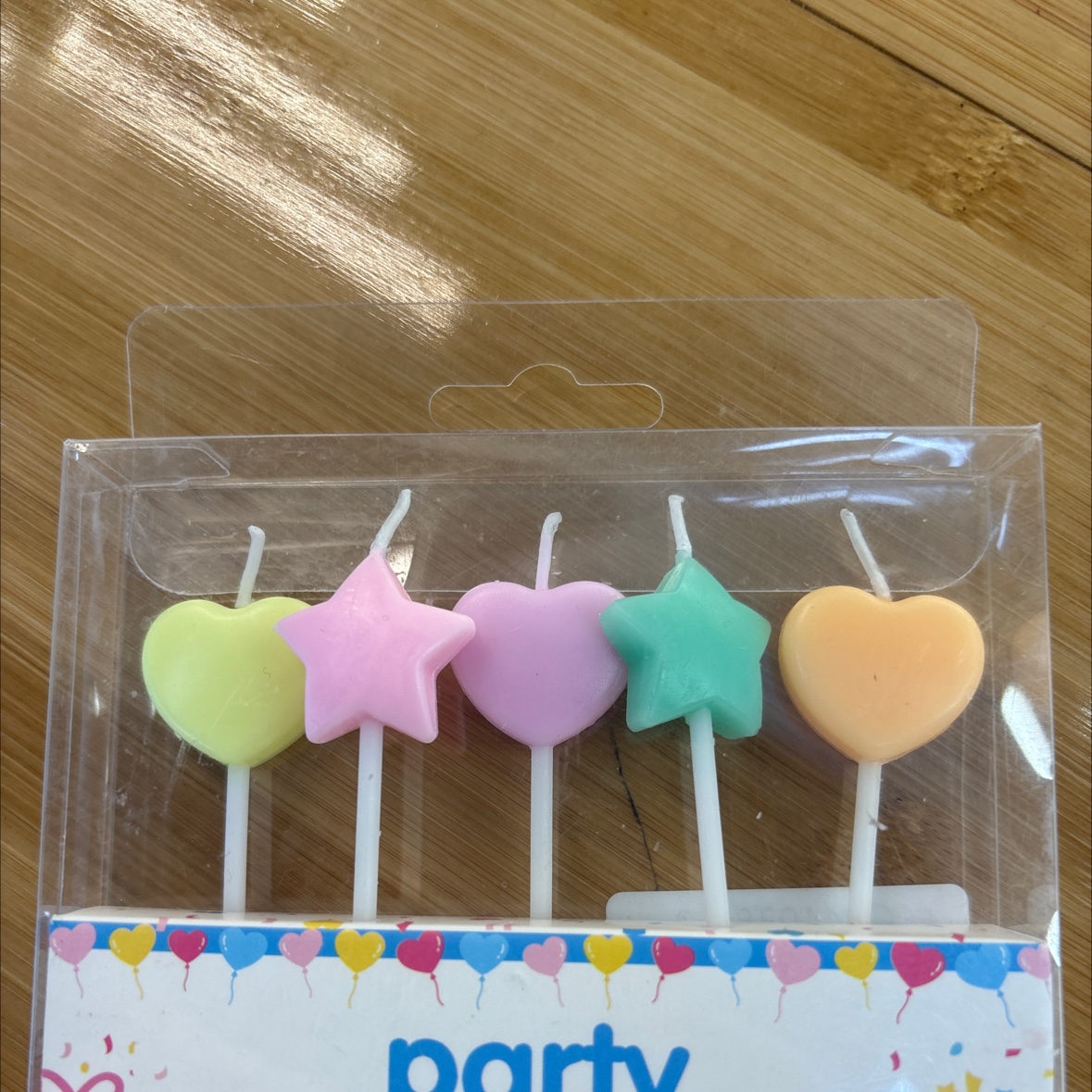 枫林组合蜡烛，爱心星星蜡烛，2+3彩色小爱心蜡烛，生日蛋糕插牌生日拉旗装饰用品套装创意派对布置