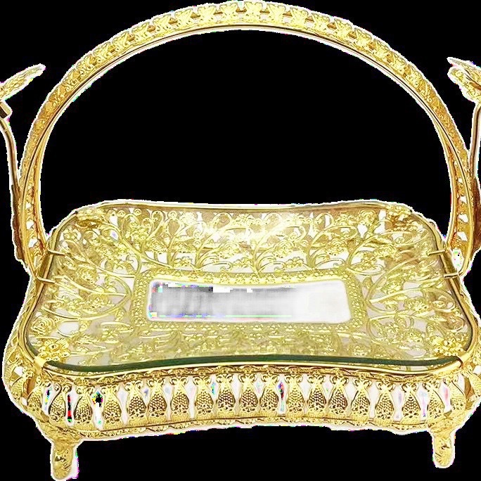 厂家直销跨境欧式果盘中亚玻璃餐具餐桌摆件乌斯别克斯坦装饰品工艺品详情图4