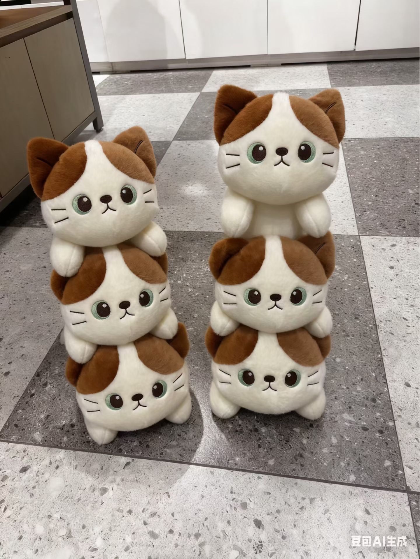 跨境爆款猫咪毛绒玩具小猫布娃娃创意潮流玩偶软萌可爱适合送礼儿童玩具详情图3