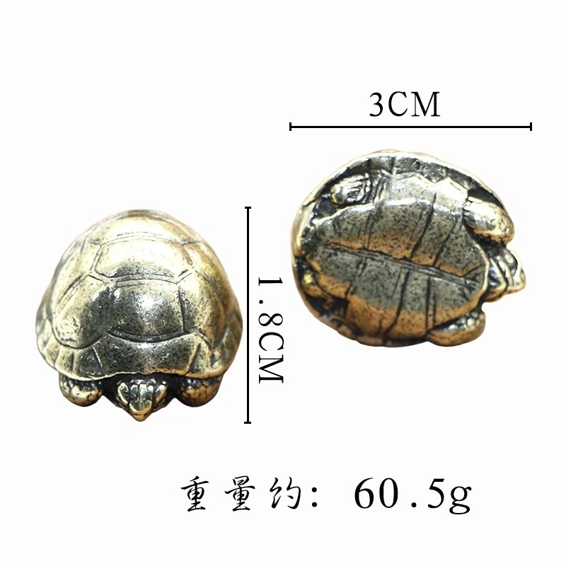 Factory direct sales of solid brass turtle ornaments, household ornaments, copper ornaments, copper ornaments detail image 10