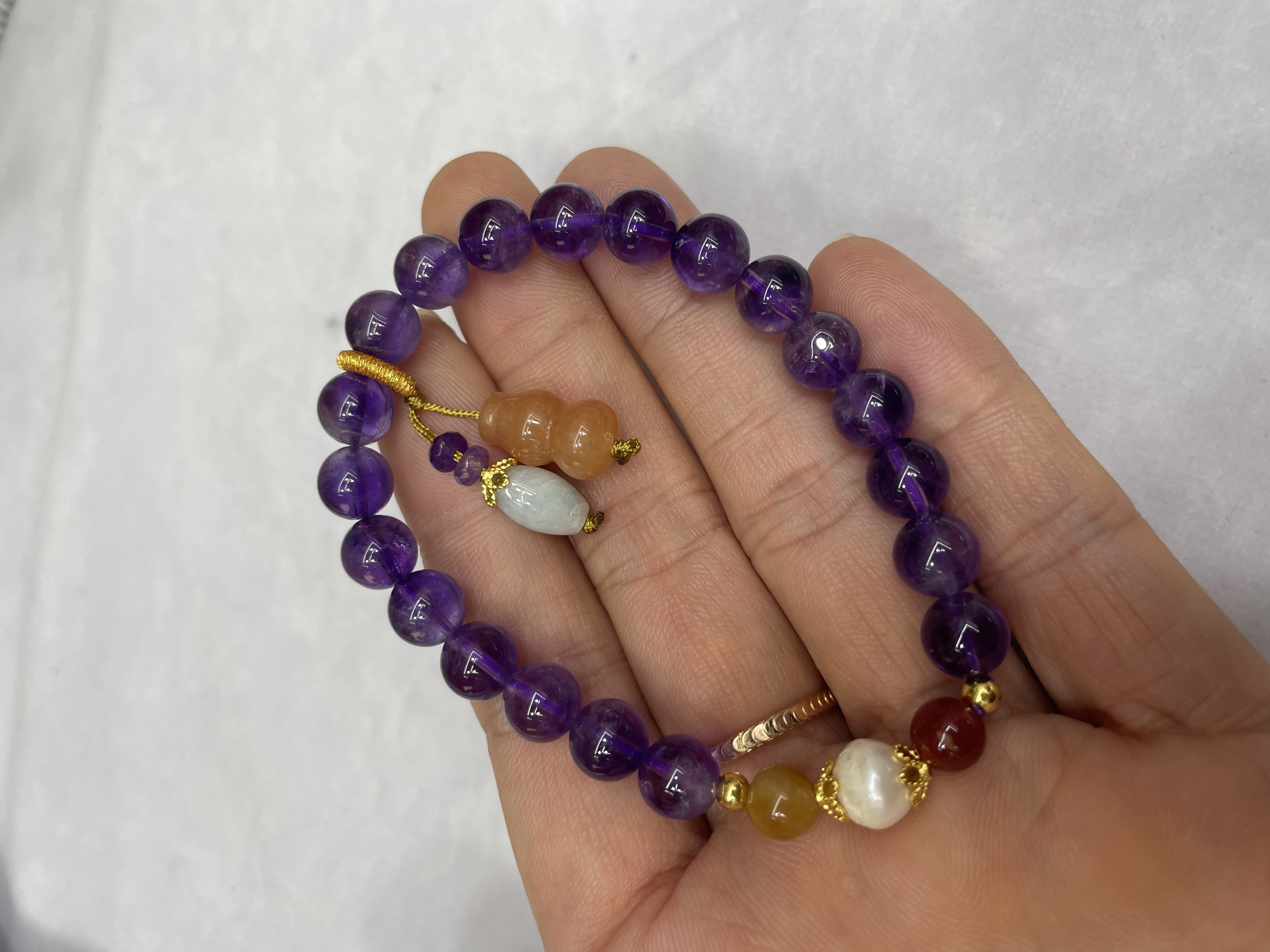 Fashionable crystal bracelet for women, Korean version, simple and elegant, versatile accessory bracelet, couple style, crystal bracelet, trendy style Specification image