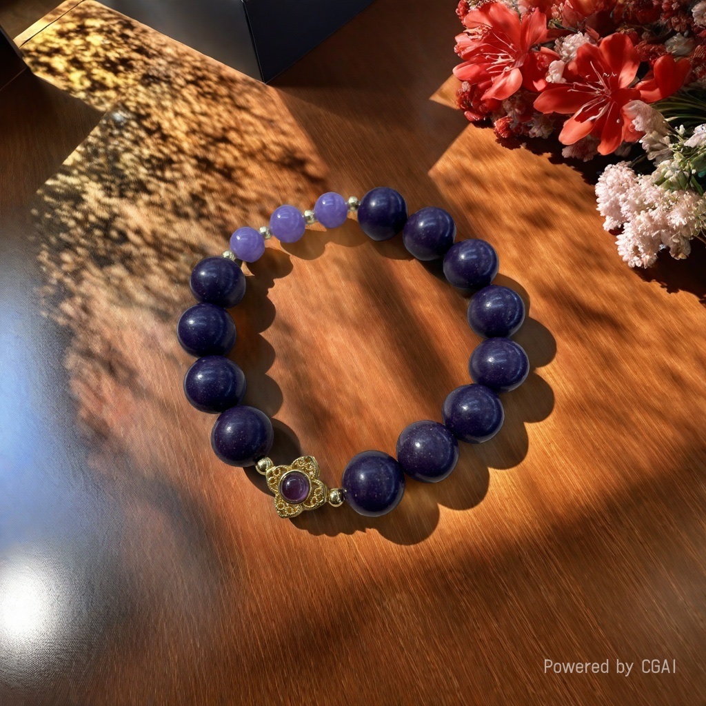 A string of fragrant beads with purple qi coming from the east detail image 1