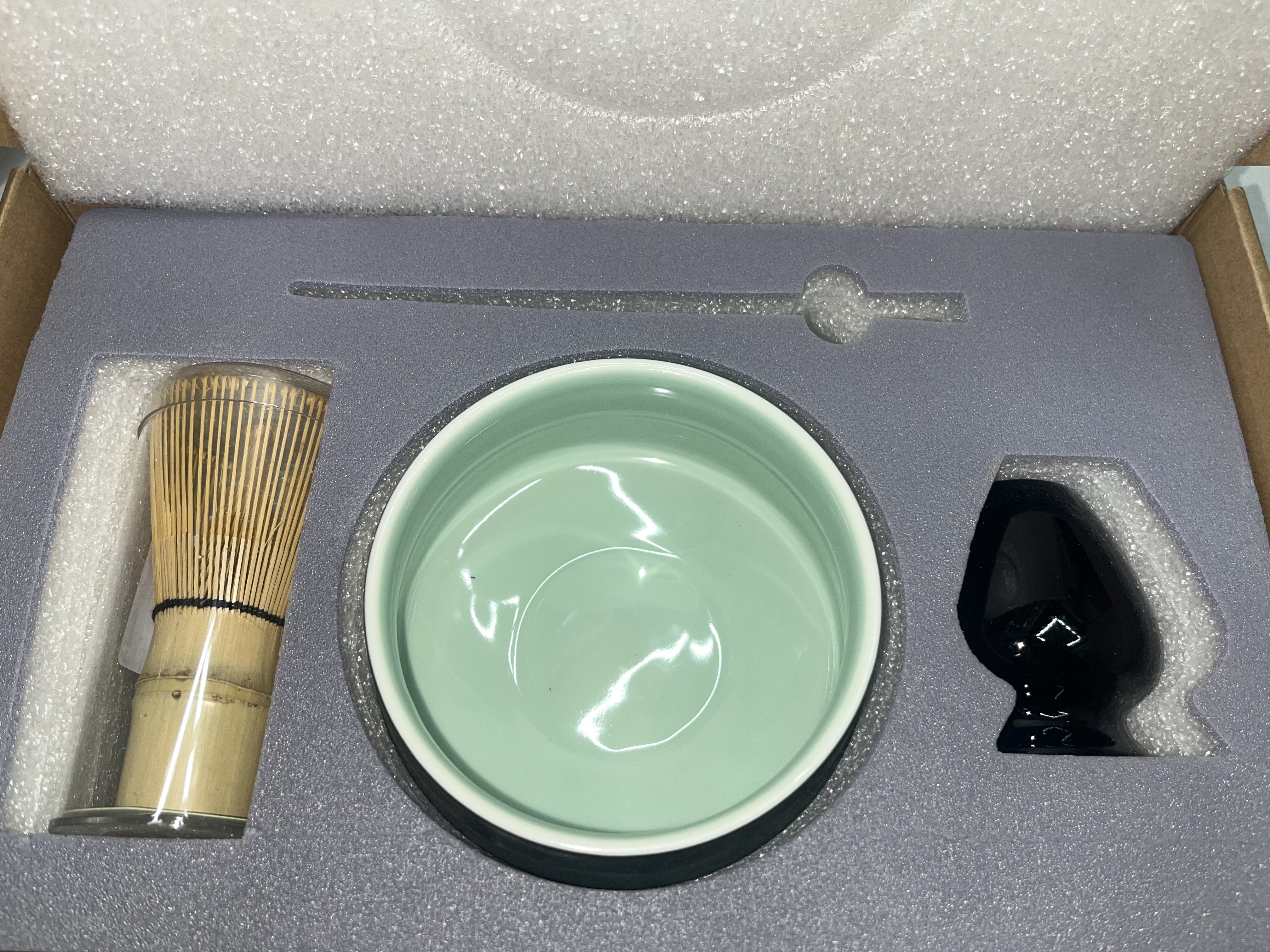 福茶具陶瓷茶具套装商务礼品茶具套装精美实用茶壶茶杯组合礼盒抹茶刷套组白底实物图