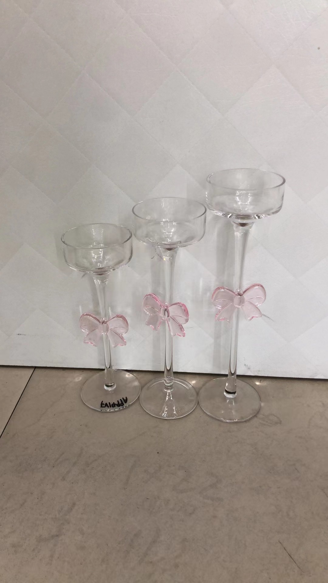 Glassware, glass cover, glass craft candlestick detail image 3