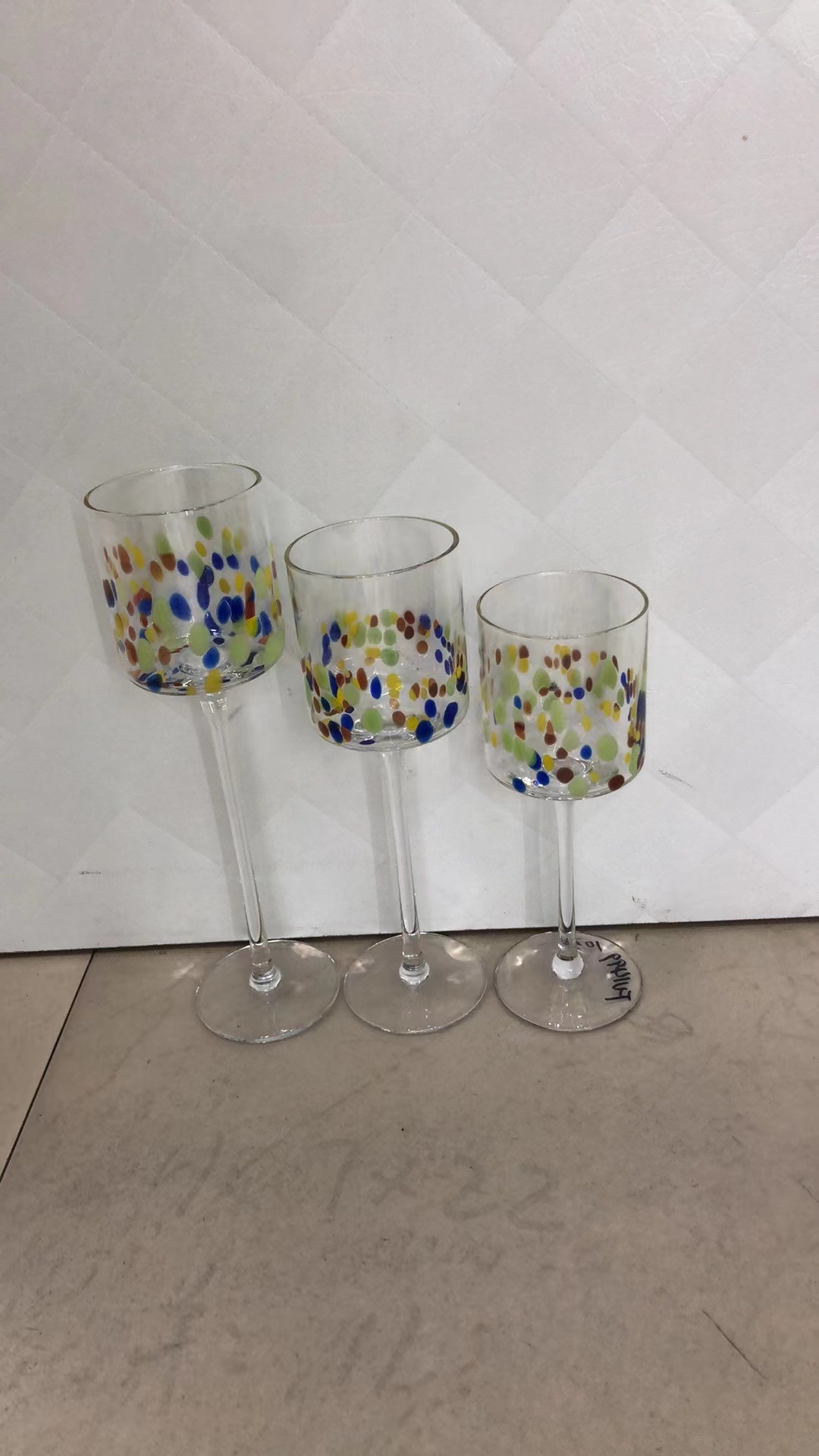 套装玻璃烛台蜡烛杯婚庆蜡烛杯玻璃烛台玻璃制品