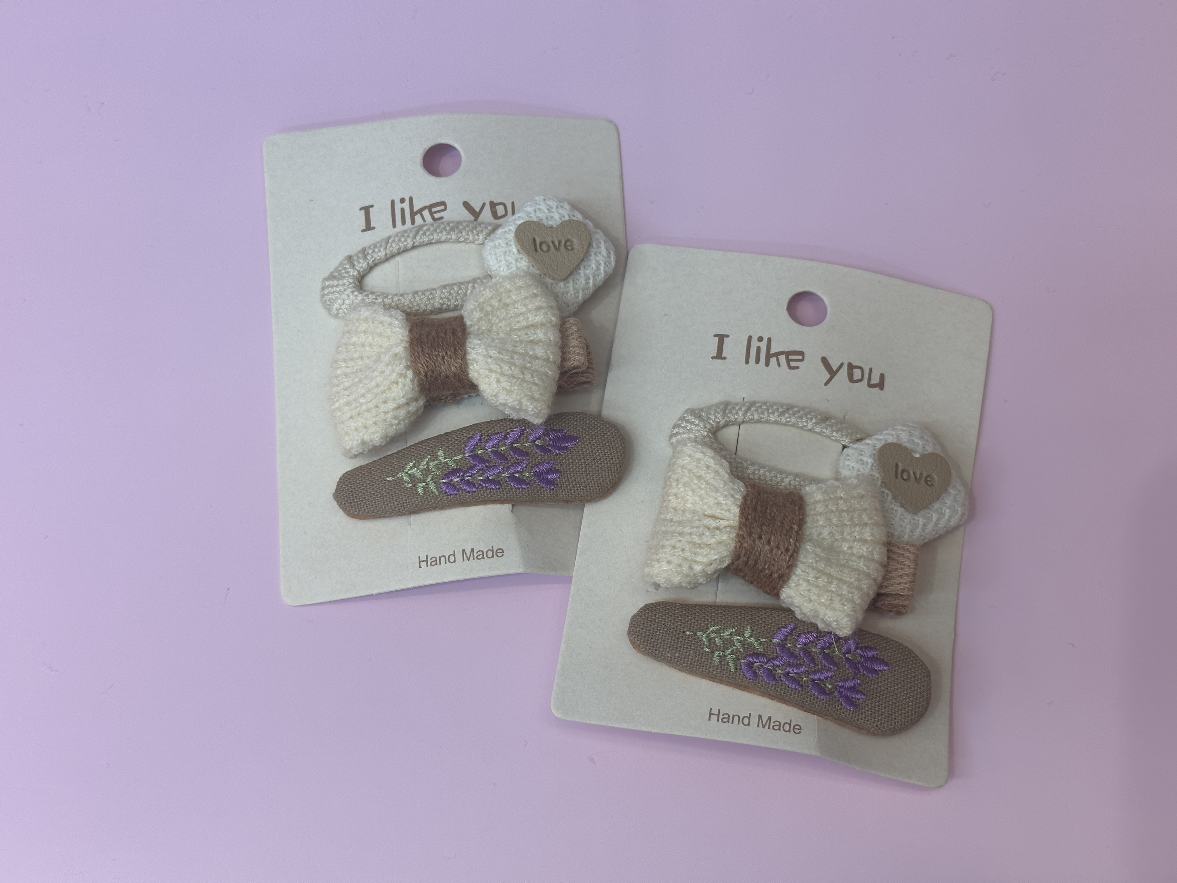 薰衣草三件套儿童鸭嘴夹发饰发型装饰发饰品女童发夹头饰