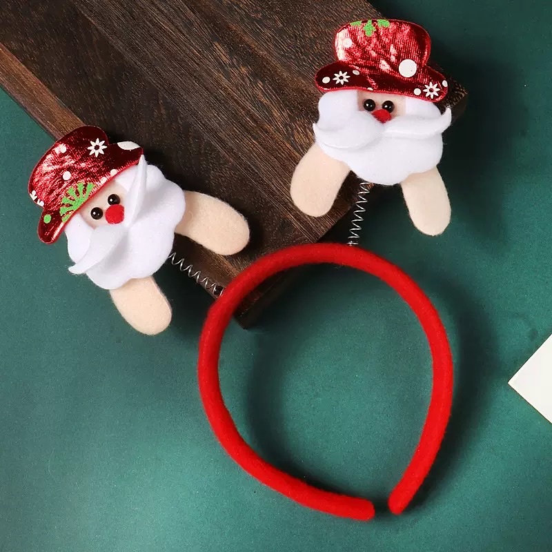 新款圣诞节发箍儿童成人雪人鹿角头饰节日装饰头卡发夹欢乐气氛详情图10