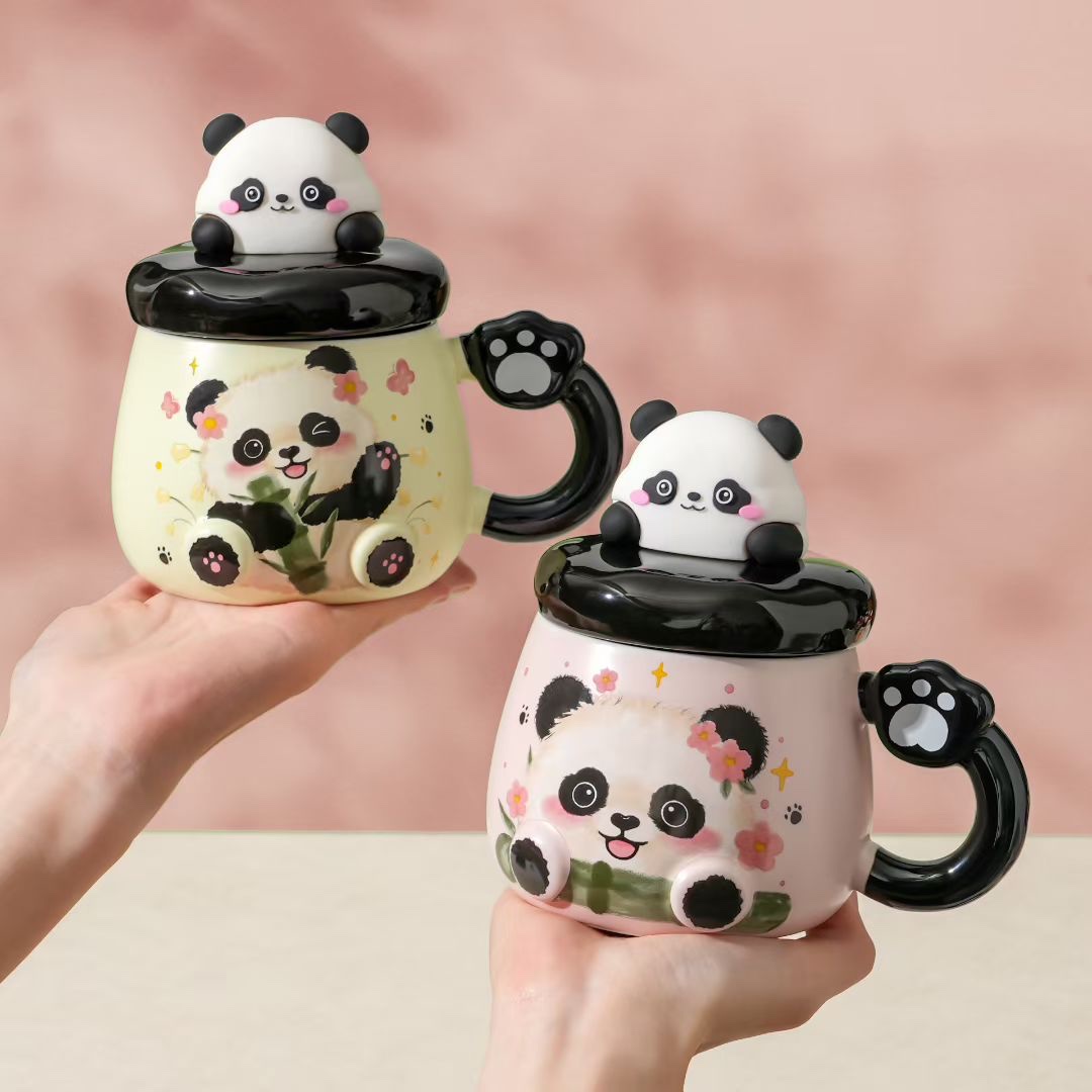 个性咖啡水杯保温创意礼品家用日常装饰陶瓷杯子详情图2