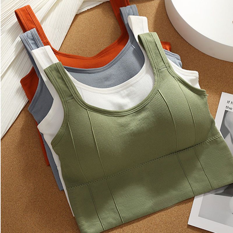 Women's sports bras gather together, no steel rims, back-smoothing, strapless straps, anti-glare base vests, women's thin bras Application Scenario