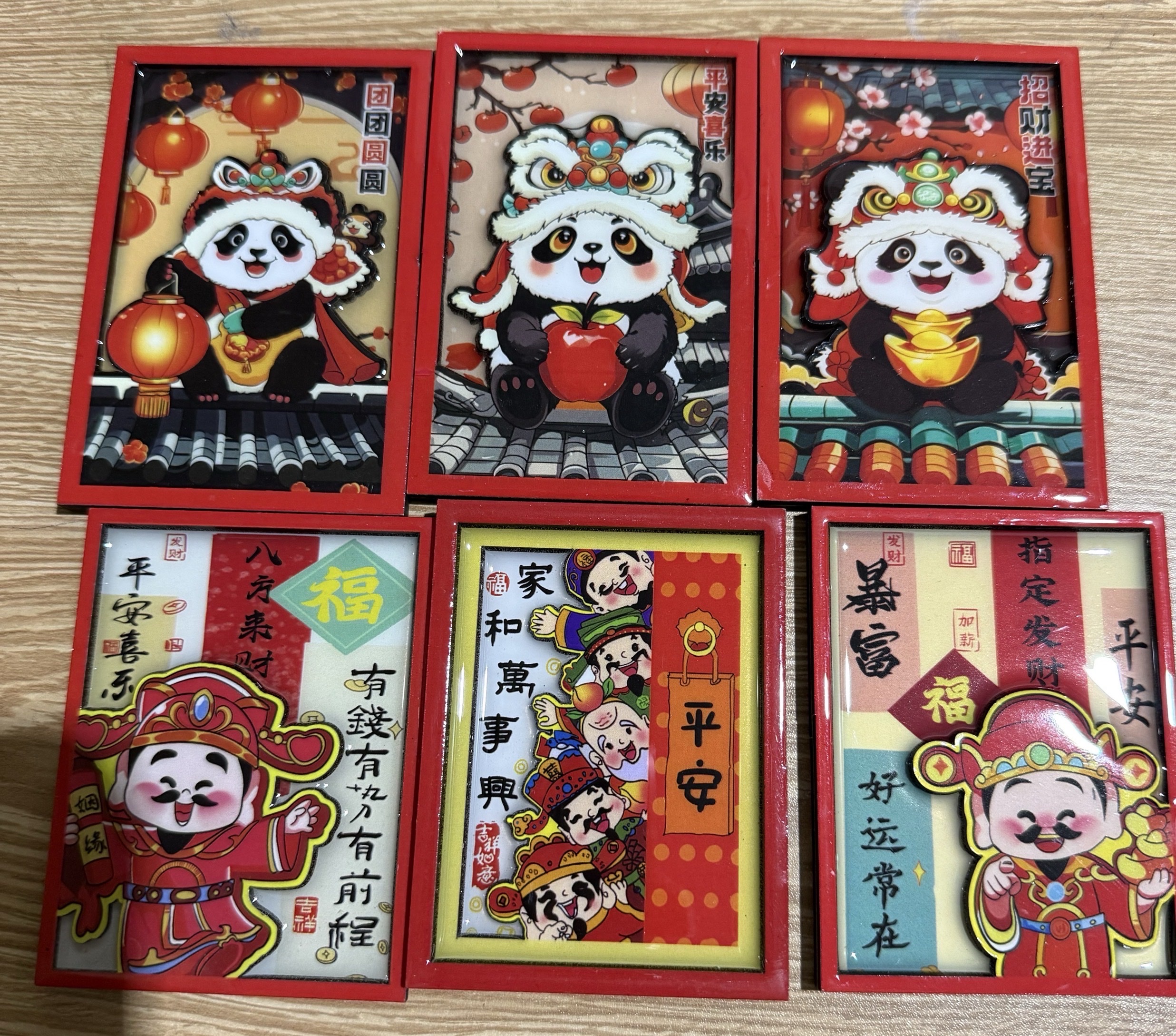 Refrigerator stickers, God of Wealth refrigerator stickers, travel souvenirs, New Year couplets refrigerator stickers detail image 9
