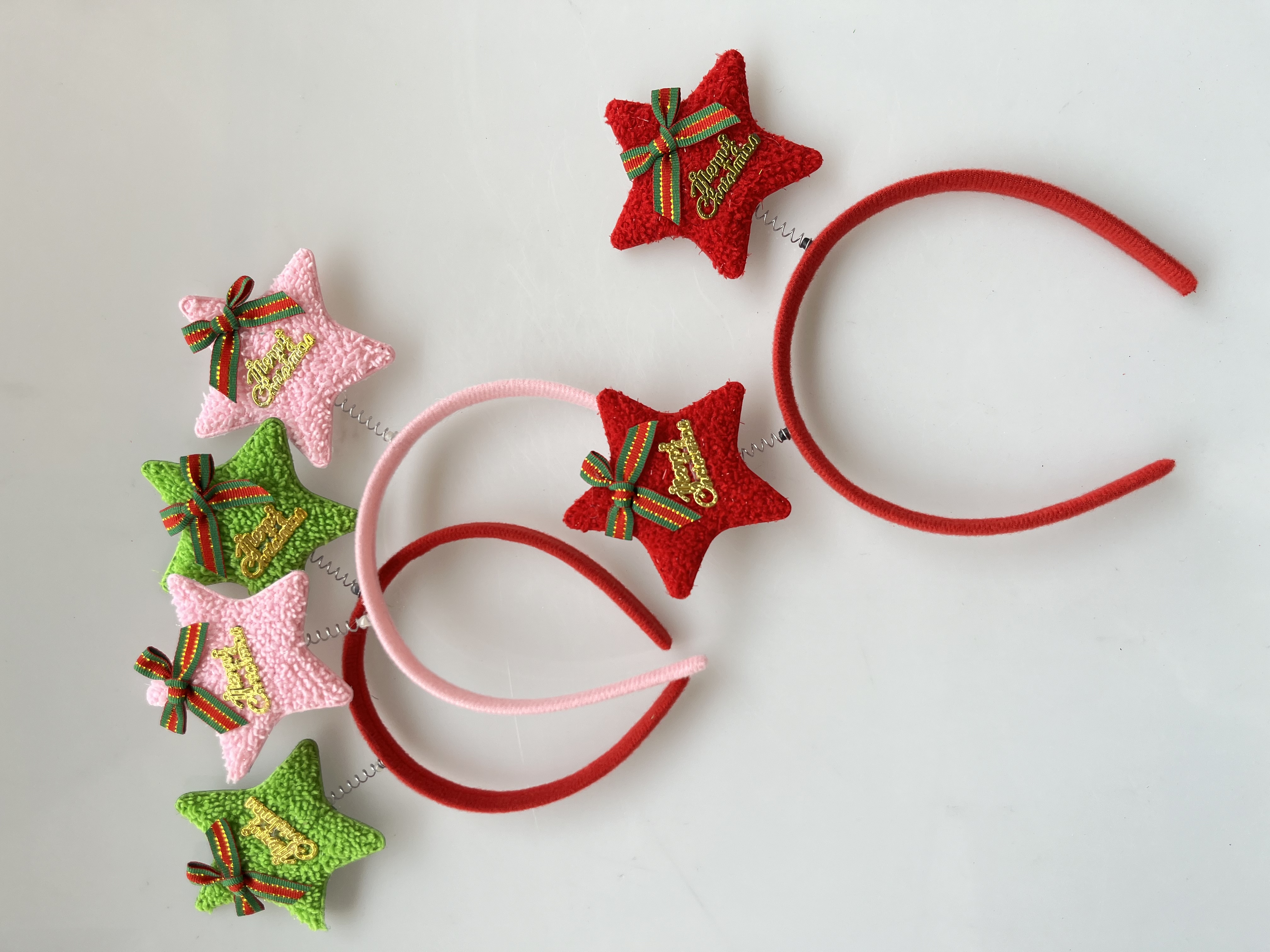 圣诞发箍头饰五角星头发装饰