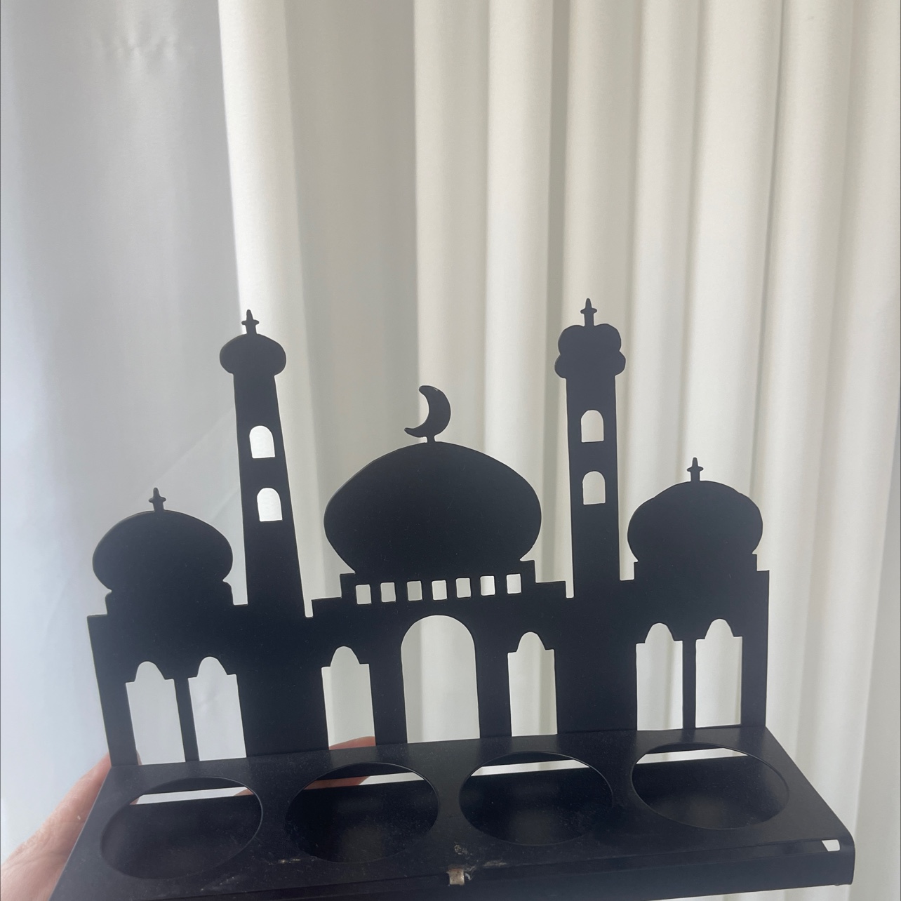 In-stock creative Moon Festival wooden star castle three-dimensional wooden sign home decoration items, Middle Eastern festival scene decorative handicrafts Specification image