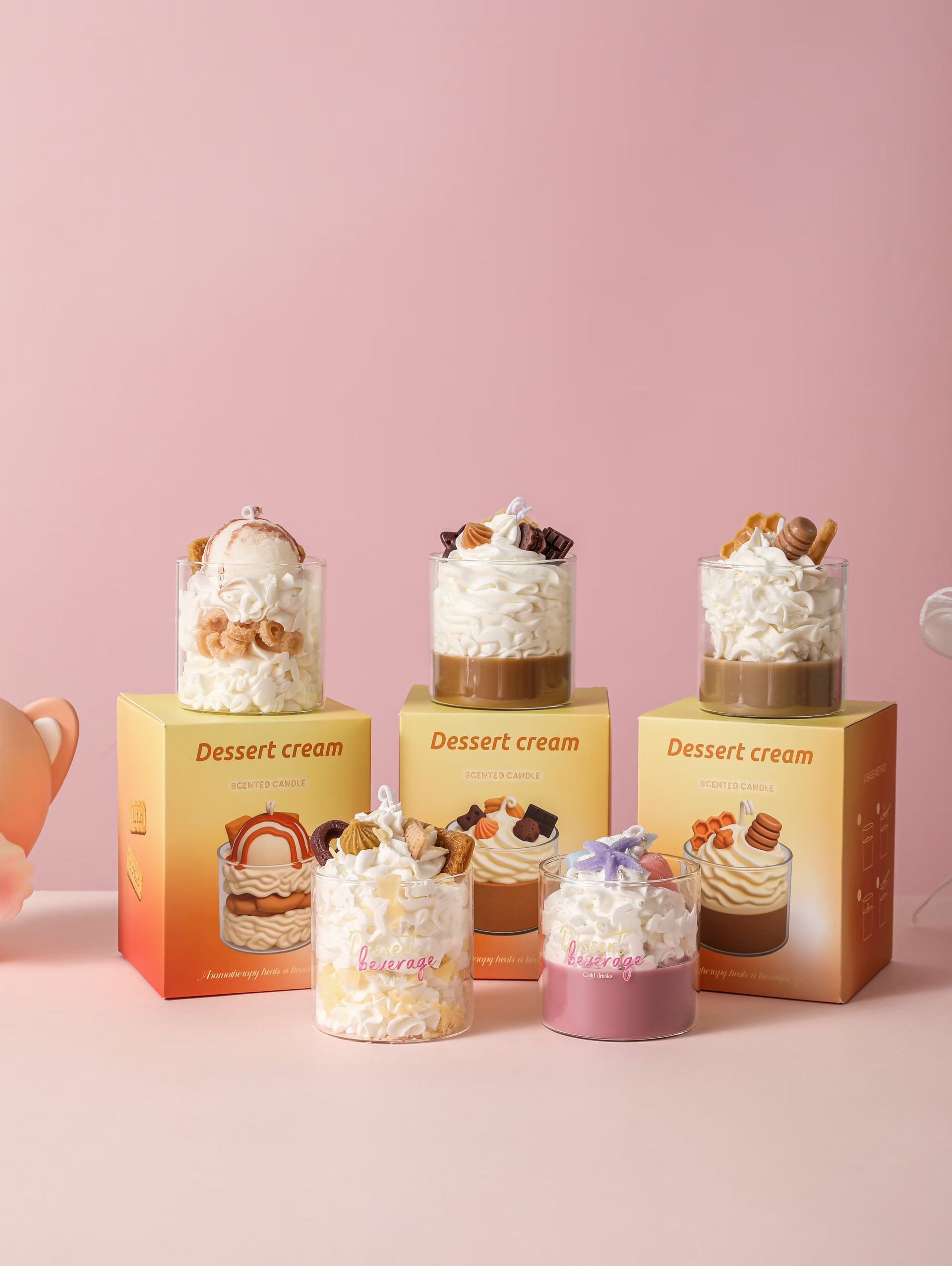 外贸爆款12款玻璃杯香薰蜡烛可爱纯手工香薰蜡烛造型蜡烛伴手礼跨境批发潮玩抖音蜡烛盲盒派对蜡烛生日蜡烛甜品蜡烛奶茶蜡烛