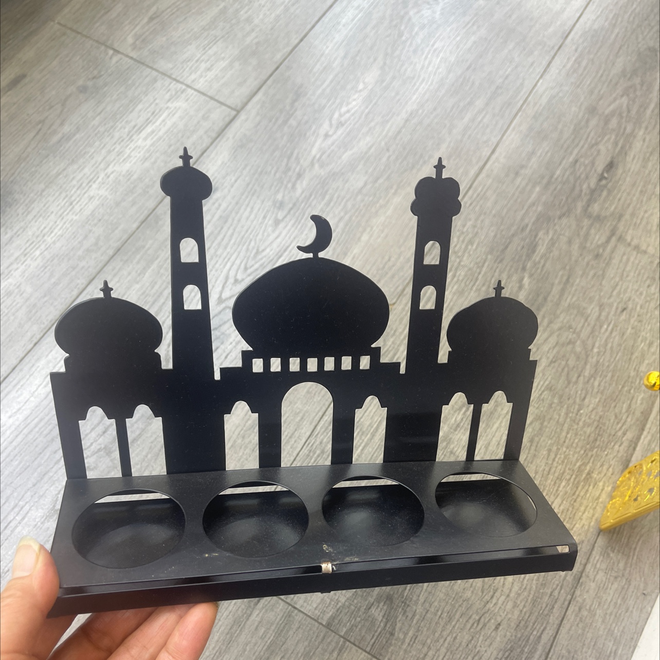 In-stock creative Moon Festival wooden star castle three-dimensional wooden sign home decoration items, Middle Eastern festival scene decorative handicrafts Application Scenario