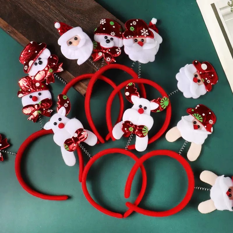 新款圣诞节发箍儿童成人雪人鹿角头饰节日装饰头卡发夹欢乐气氛详情图8