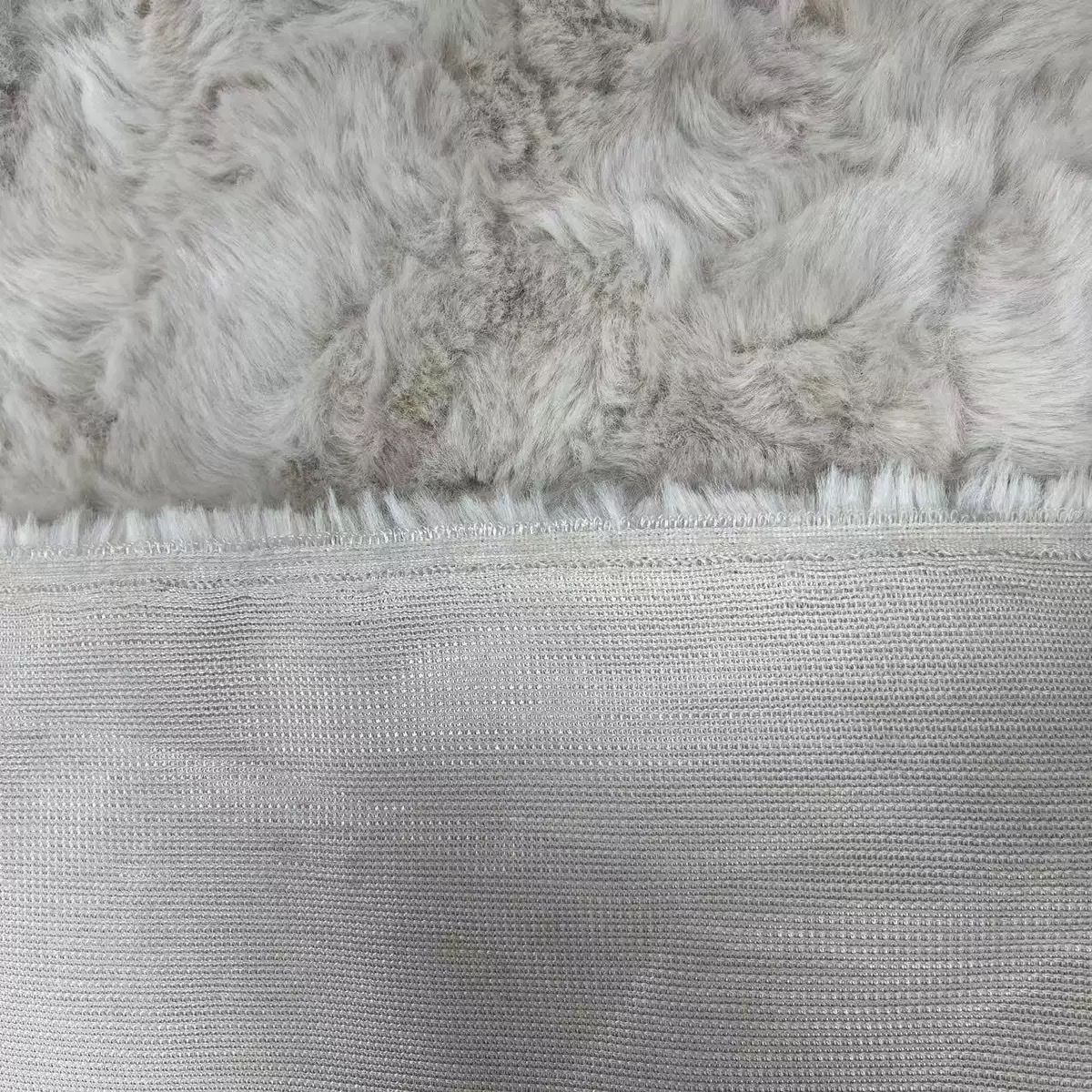 Manufacturer's in-stock rabbit fur brush flower Miami fabric warm plush coat, large rabbit fur fabric Specification image