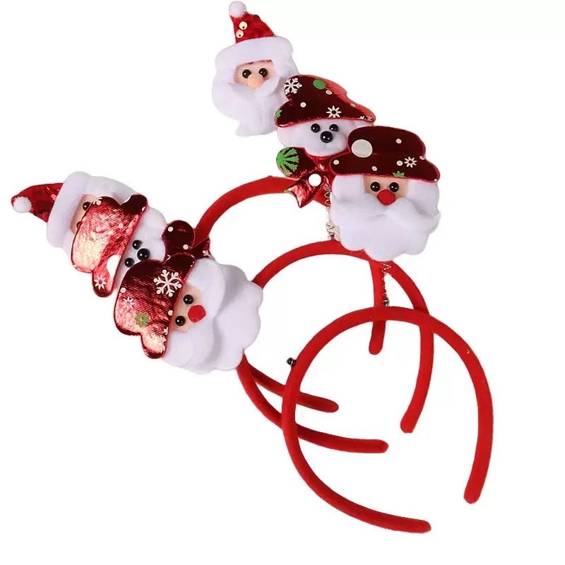 新款圣诞节发箍儿童成人雪人鹿角头饰节日装饰头卡发夹欢乐气氛详情图16