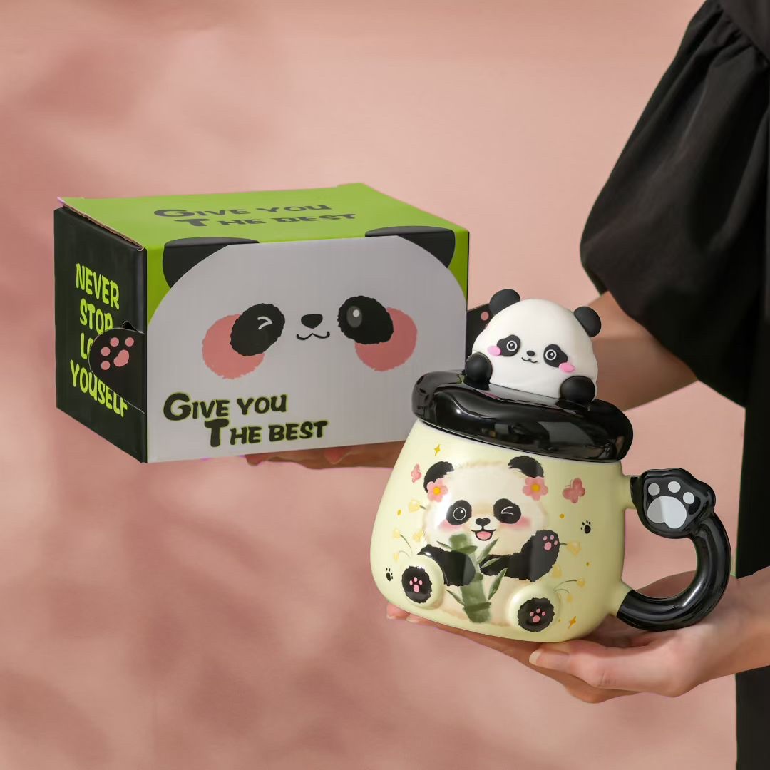 个性咖啡水杯保温创意礼品家用日常装饰陶瓷杯子详情图5