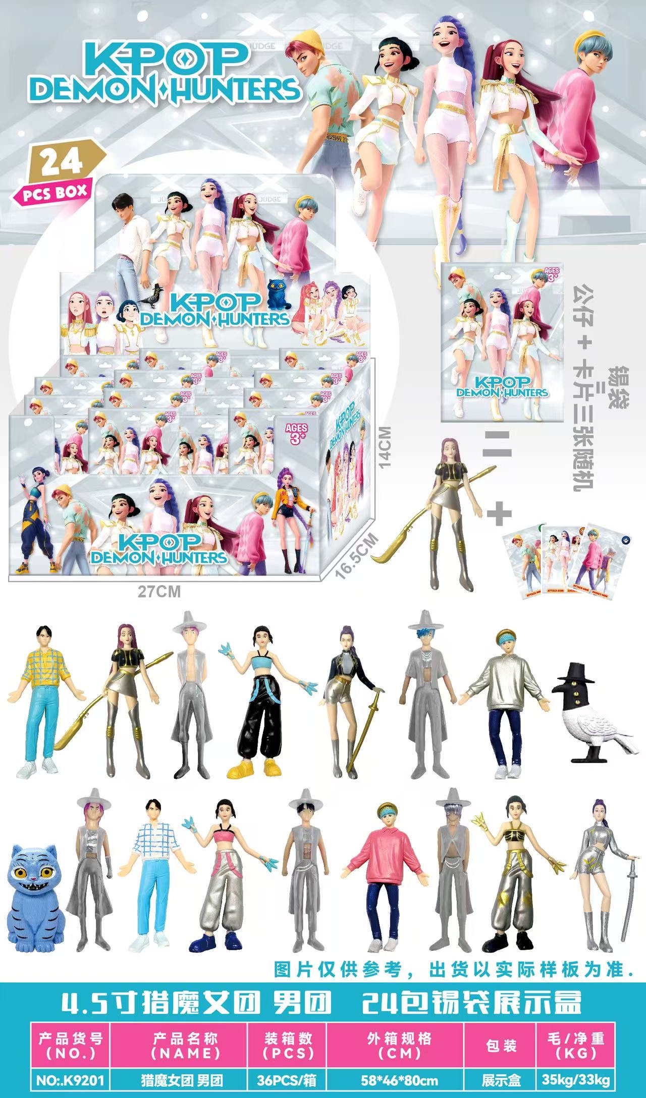 Blind box trendy toys, male group, female group, male group blind bags Application Scenario