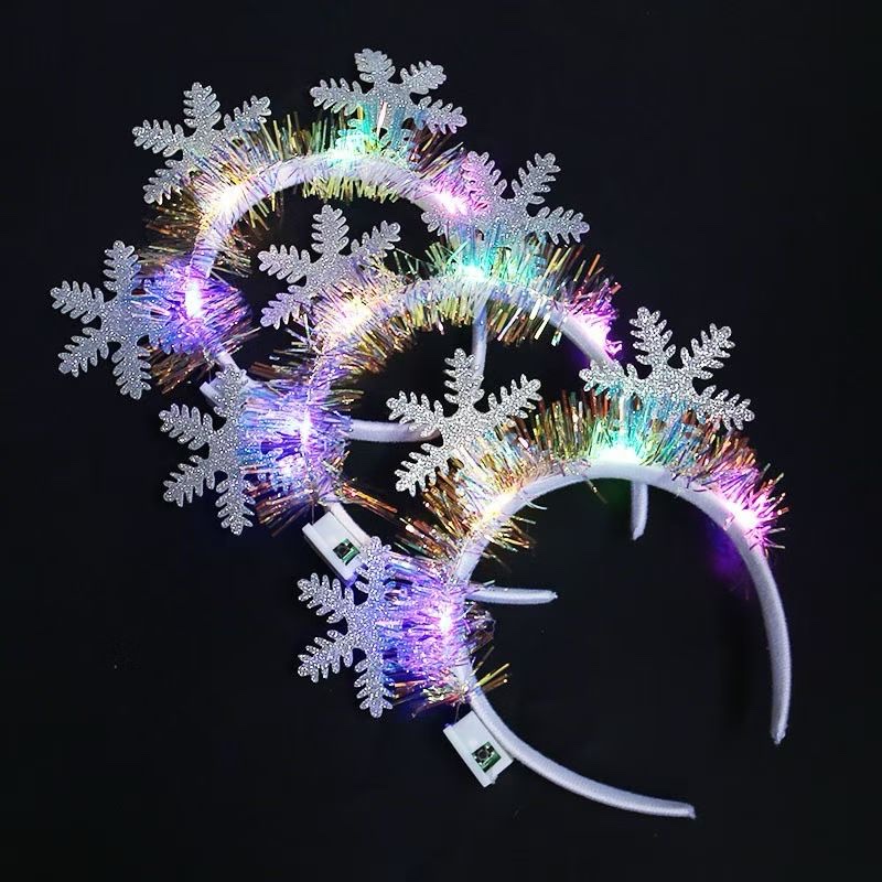 本产品塑料材质，发光发亮，适合圣诞节等各个节日，大人小孩都可以佩戴，深受大家喜爱发光玩具