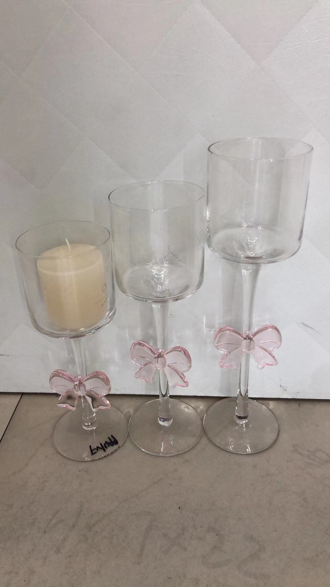 Glassware, glass cover, glass craft candlestick detail image 2