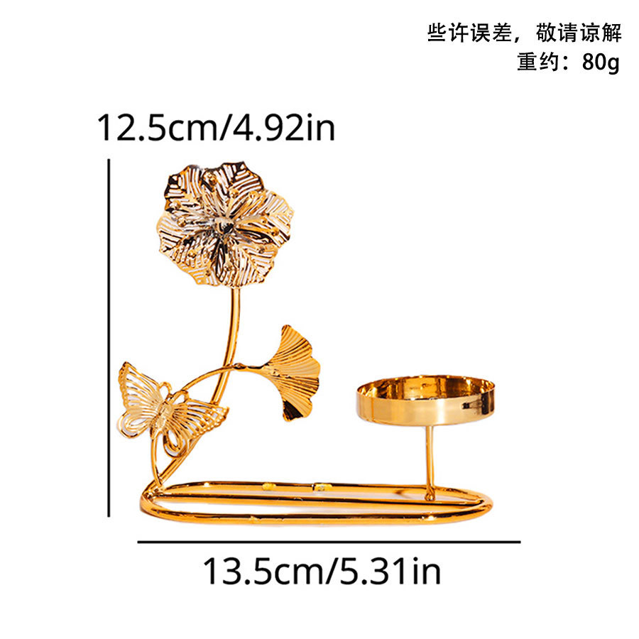 北欧轻奢风烛台摆件复古烛光晚餐道具简约装饰品详情图5