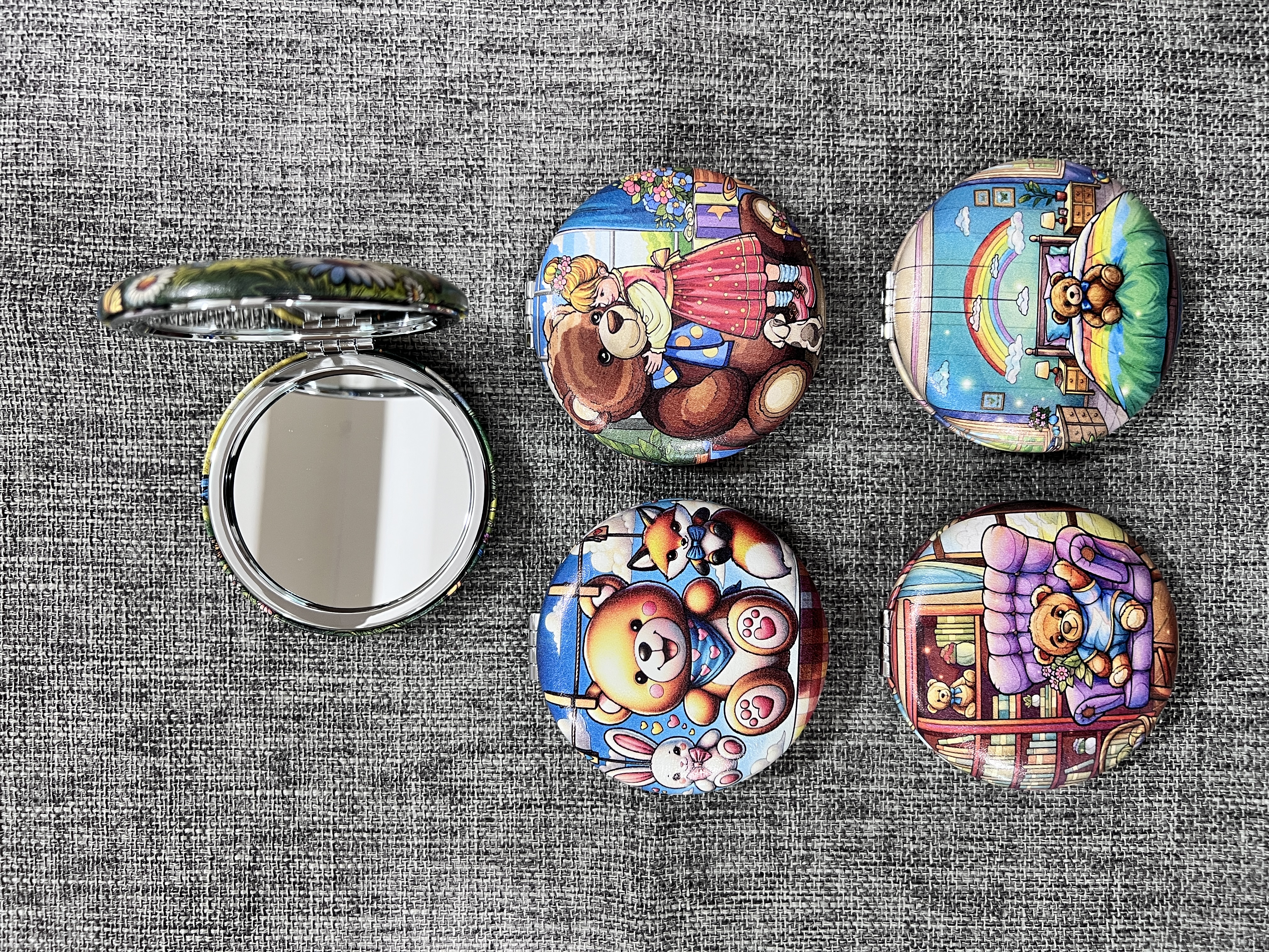 小镜子玻璃制品化妆镜来图定做