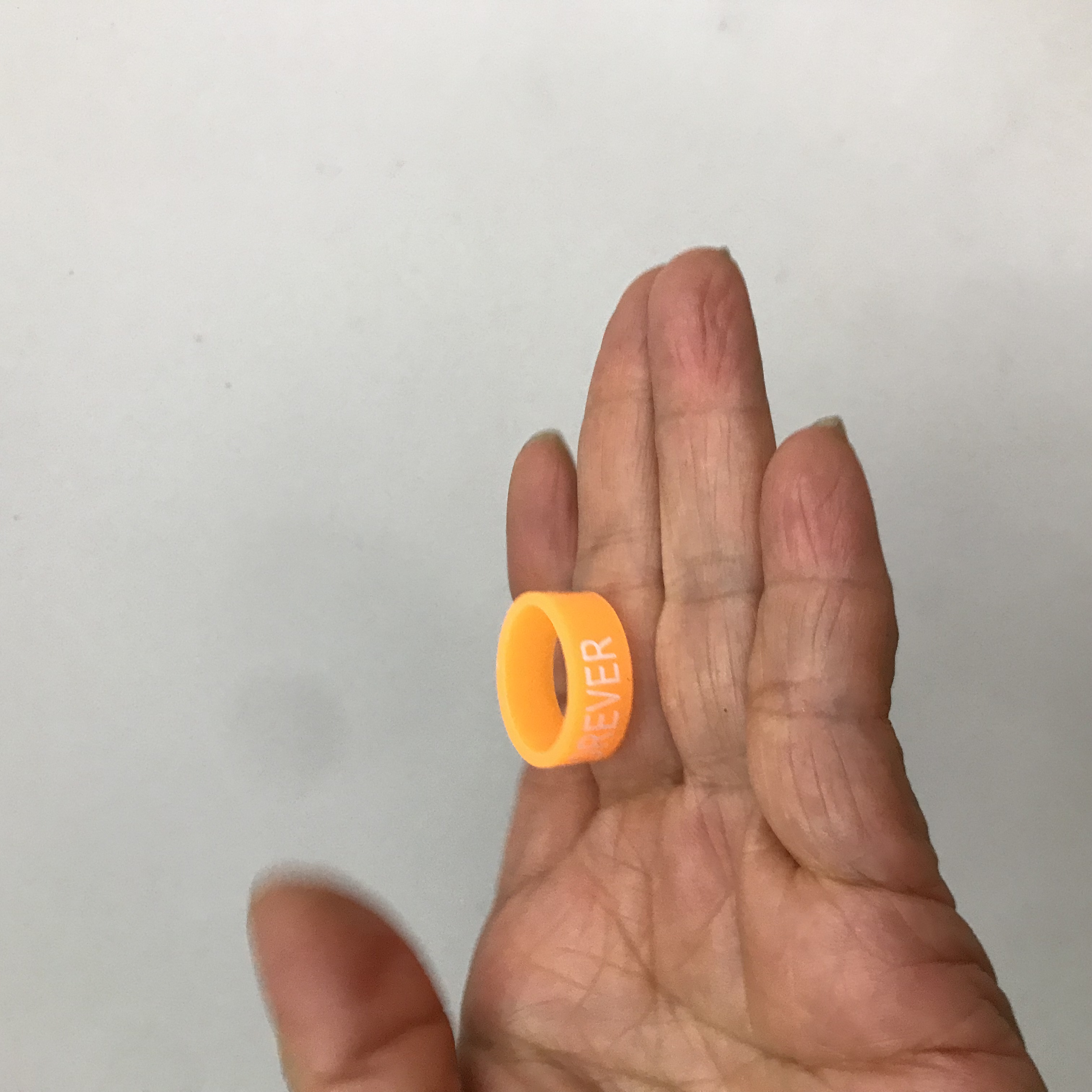 硅胶材质橘白色 details Picture