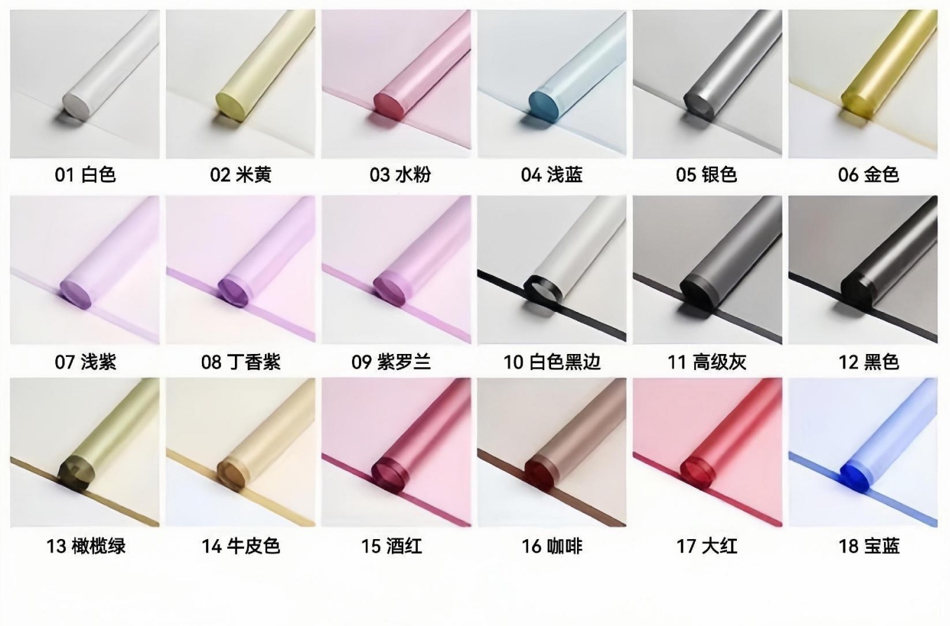 包花中腰敦敦渐变织带包装纸彩带锡箔纸包花中腰墩墩装饰材料多色任选