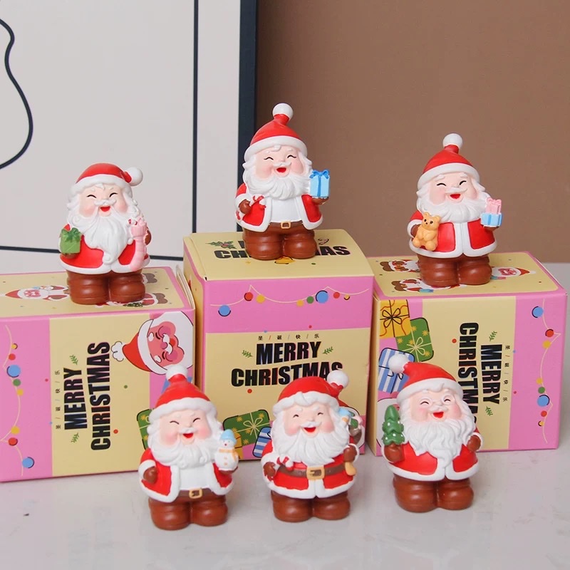 圣诞节奇妙盲盒圣诞老人家居装饰品可爱圣诞礼物潮玩手办摆件送礼车用汽车用品详情图4