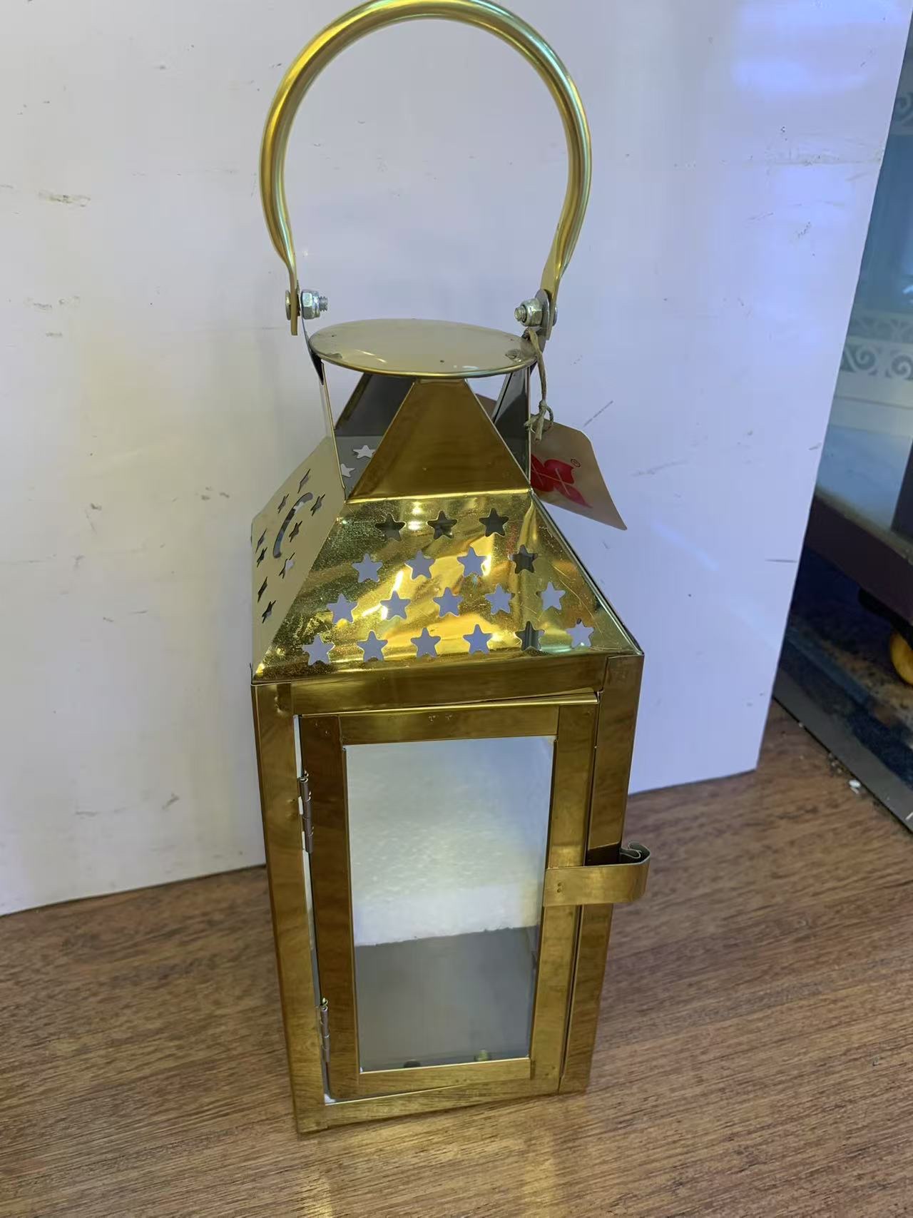 23070S、M、L三件套电镀金色太阳花LED斋月风灯详情图5