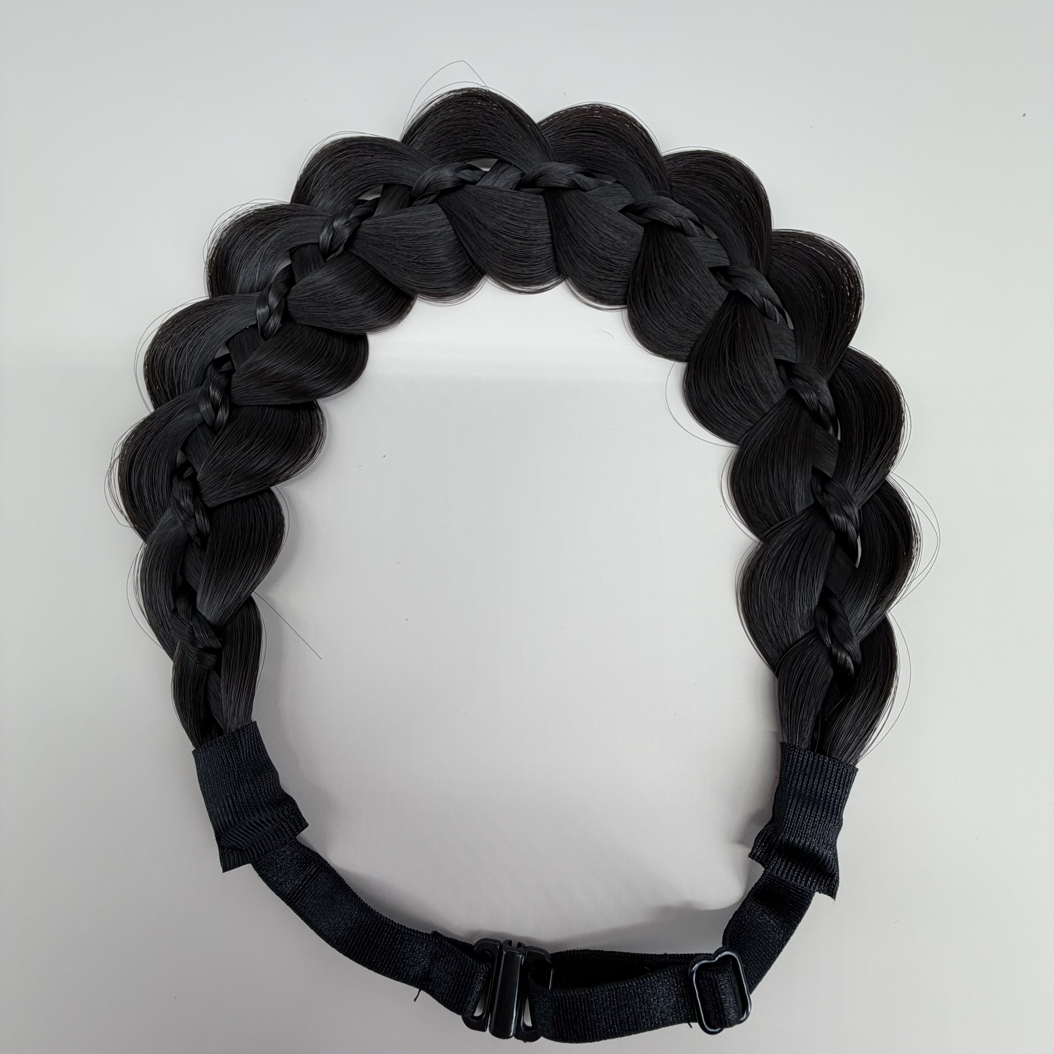 磁吸发箍假发一体鱼骨麻花辫新款编发头饰盘发带增高颅顶发饰头箍详情5