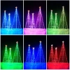 The Christmas tree remote control Bluetooth APP intelligently controls the iridescent RGB leather wire light conical Christmas outdoor living room decoration Christmas tree Christmas supplies Christmas decorations Application Scenario