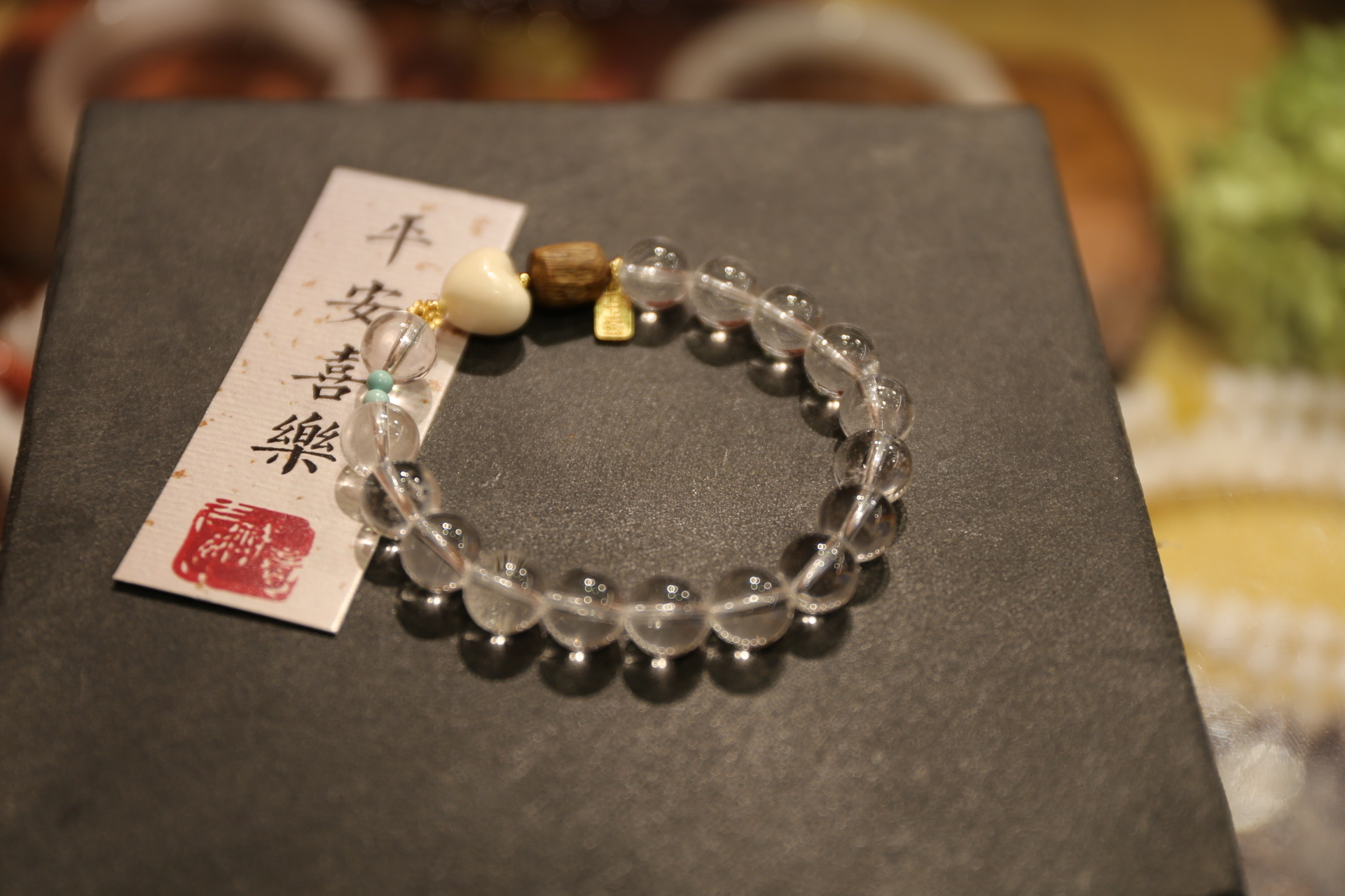 A new original handcrafted style is here! A natural 5A white crystal bracelet, a collectible bracelet detail image 3