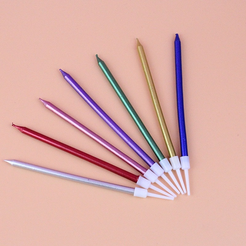 6 pieces per box, birthday candles for party decoration, birthday party supplies, colorful/gold/gradient/colored birthday candles, warm home candlelight gifts, cake decoration supplies, furniture decoration supplies detail image 2