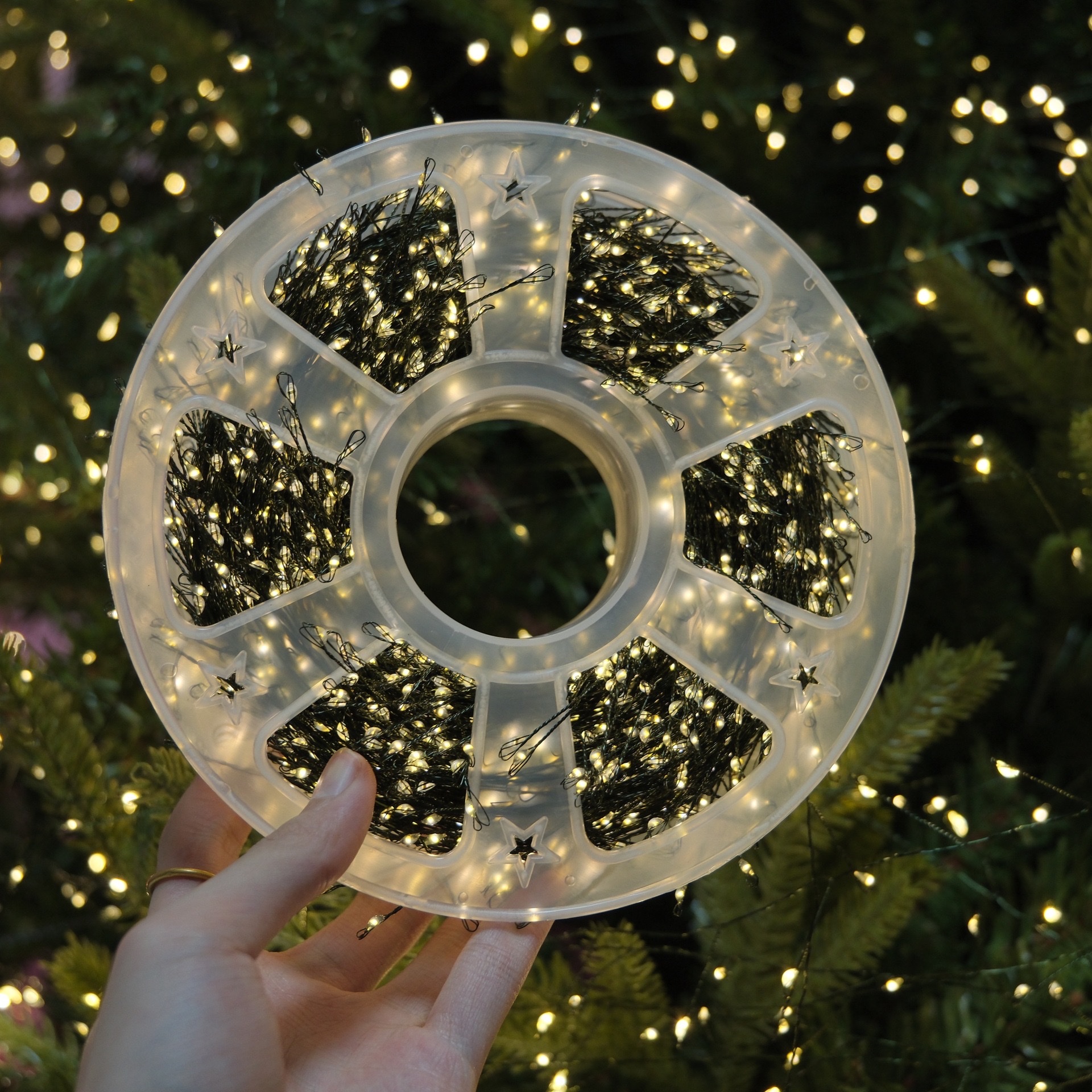 LED Christmas green wire firecracker light, green wire centipede copper wire firecracker light string, outdoor courtyard decorative light, Christmas colorful light, Christmas decoration