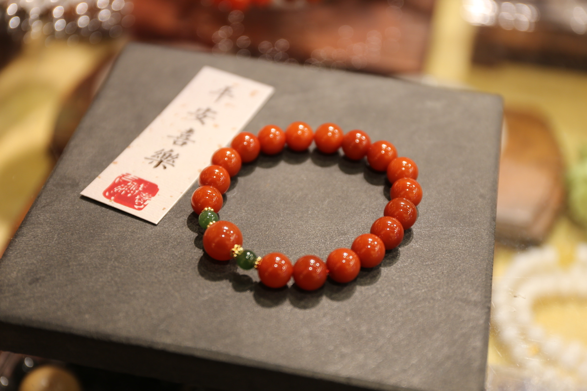 原创手作 新款来袭 天然南红玛瑙手串手串文玩手串文玩细节图