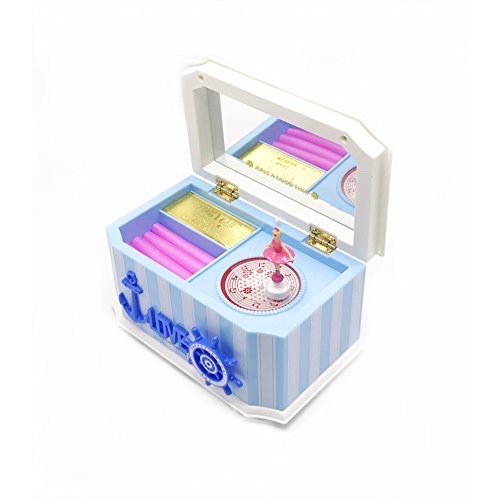 海洋色蓝色船舵标志八音盒